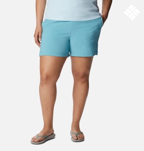 Columbia On The Go Shorts Dame Turkis | Plus Size 82176Q